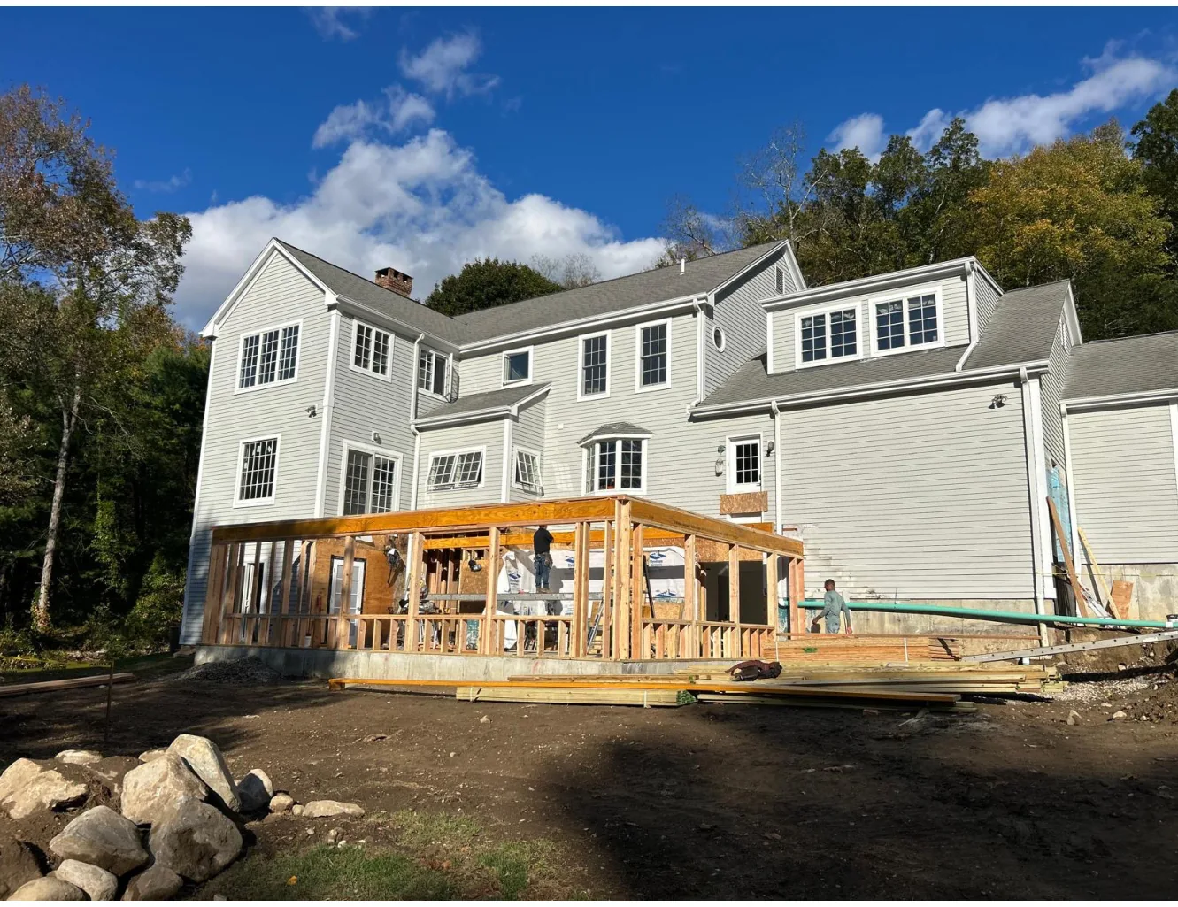 Home addition framing