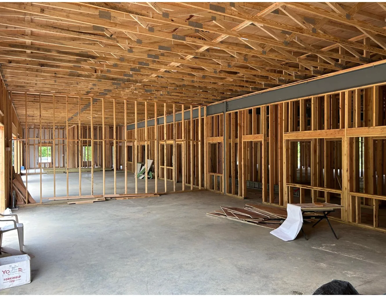 Commercial interior framing
