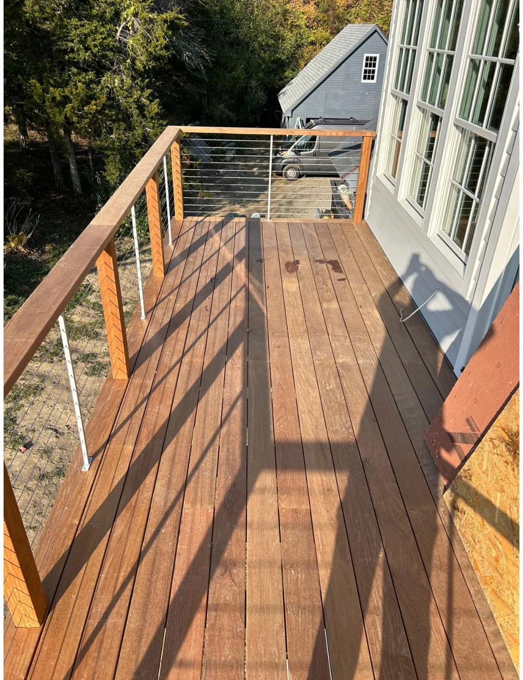 Finished elevated deck