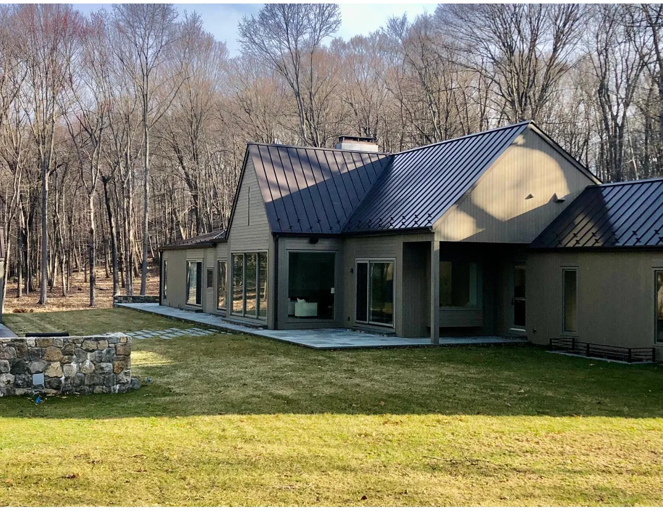 Completed modern home