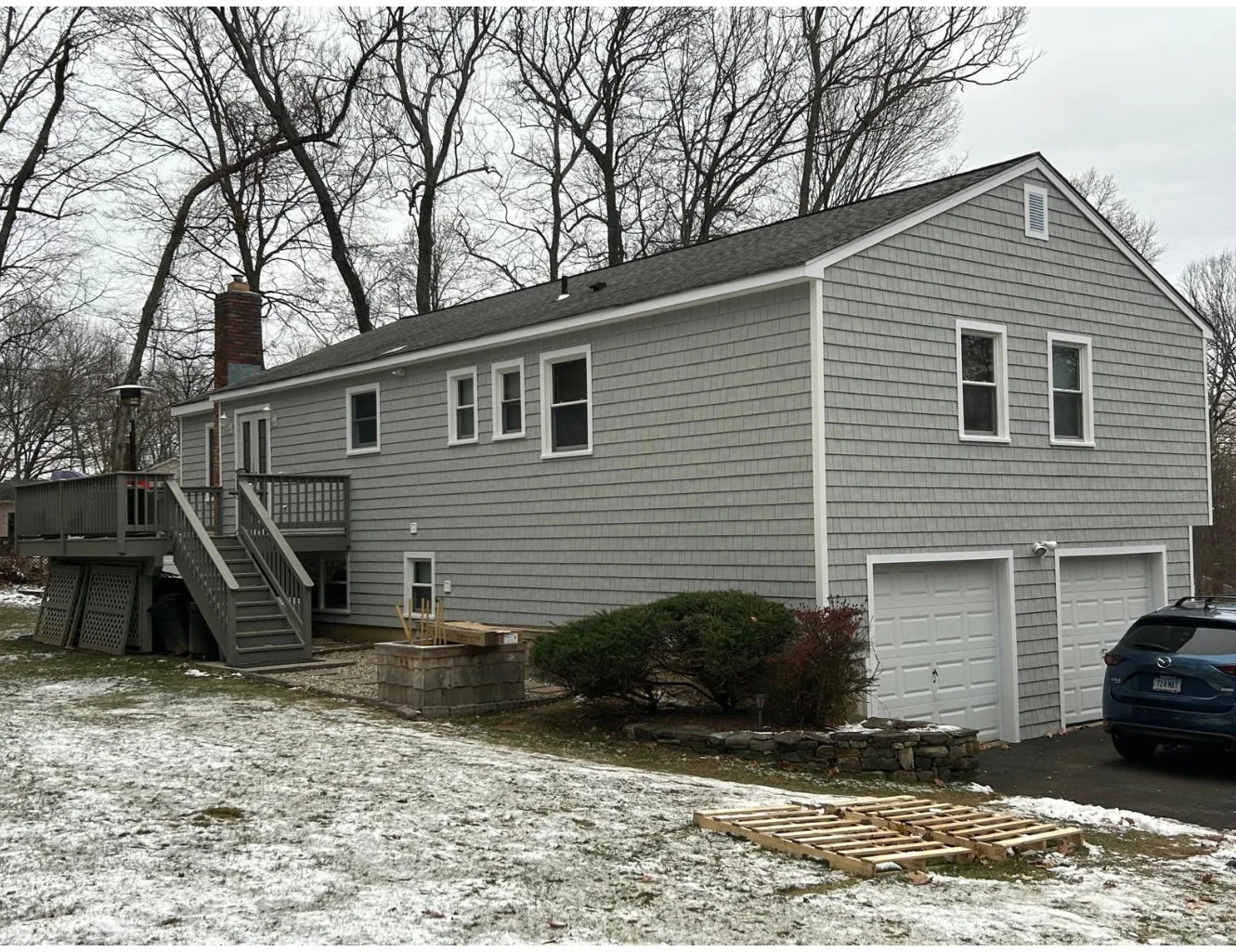 Completed siding renovation